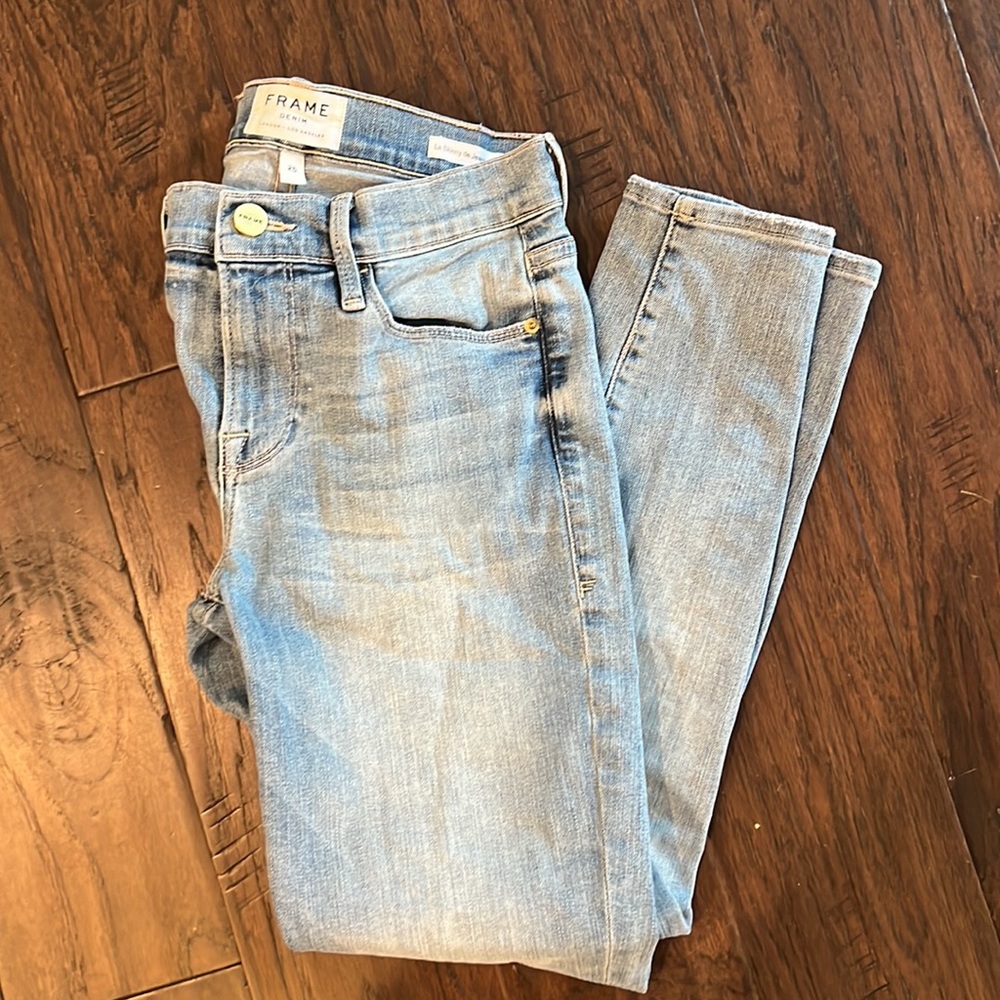 Frame Denim Le Skinny De Jeanne Crop Jeans 25 EUC - Picture 4 of 5